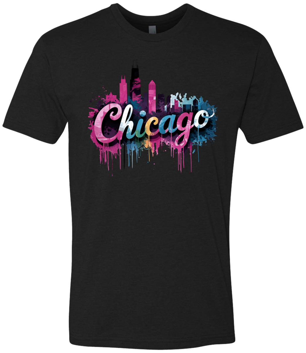 Chicago Skyline Graffiti