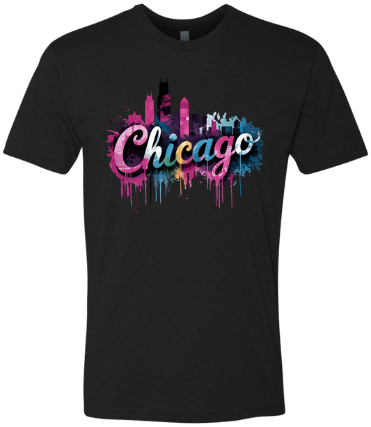 Chicago Skyline Graffiti