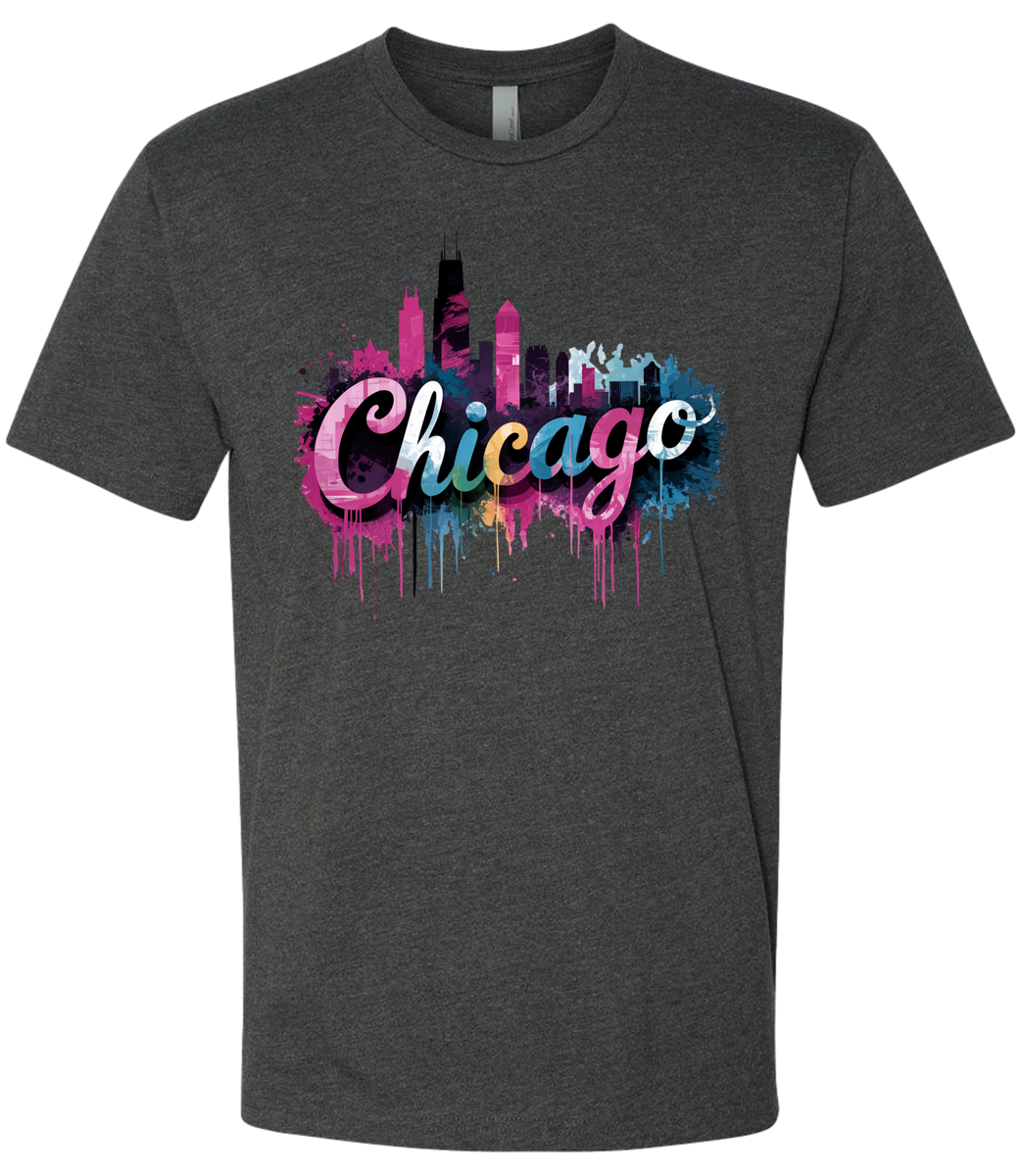 Chicago Skyline Graffiti
