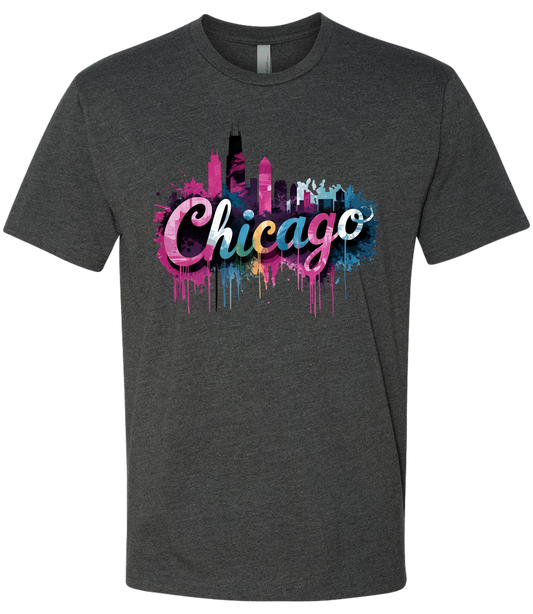 Chicago Skyline Graffiti