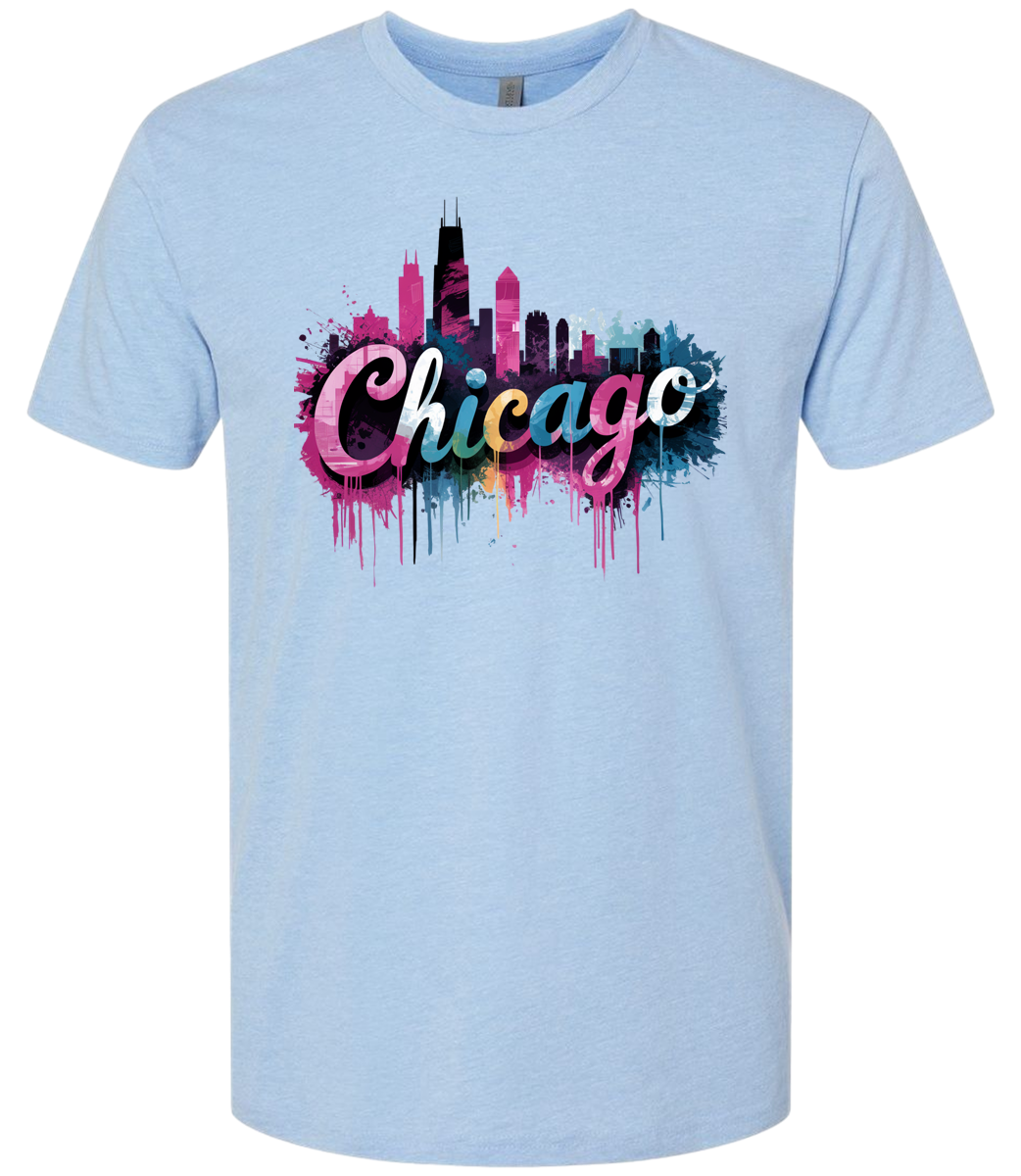 Chicago Skyline Graffiti
