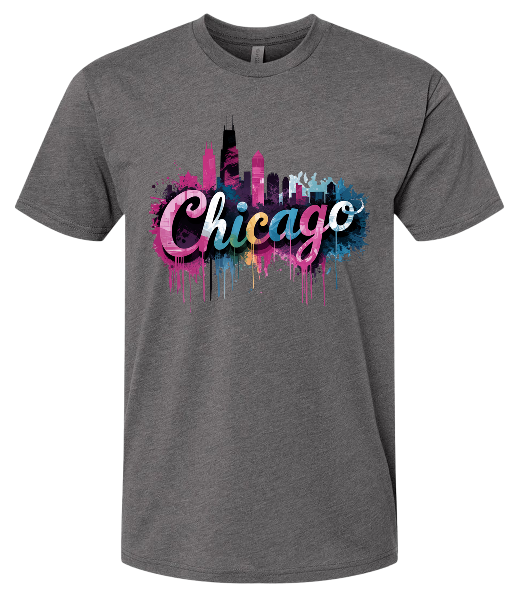 Chicago Skyline Graffiti