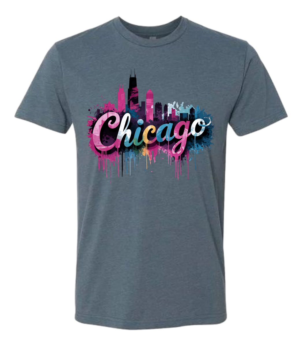 Chicago Skyline Graffiti