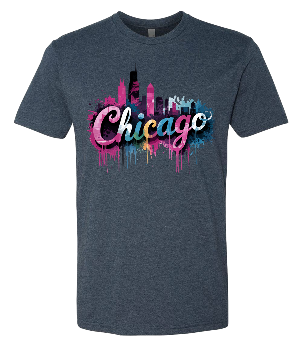 Chicago Skyline Graffiti