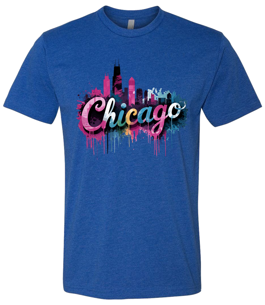 Chicago Skyline Graffiti