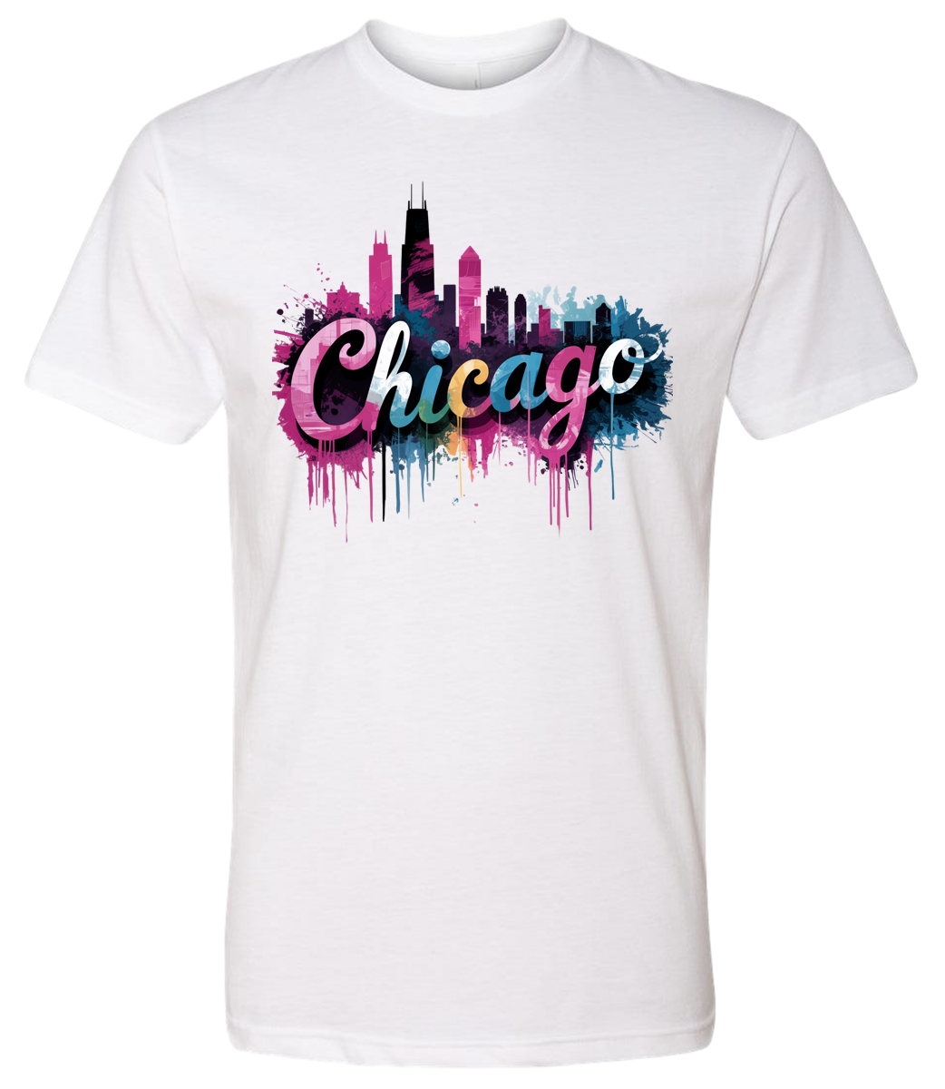 Chicago Skyline Graffiti