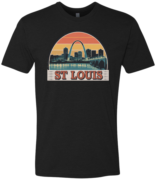 St Louis Arch Retro