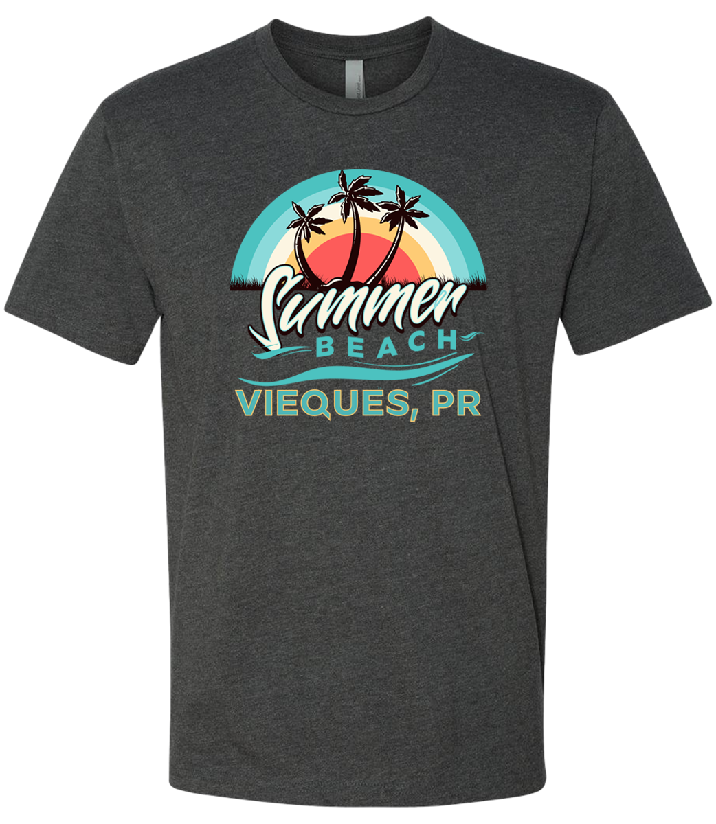 Summer Time to Beach Graphic T-Shirt