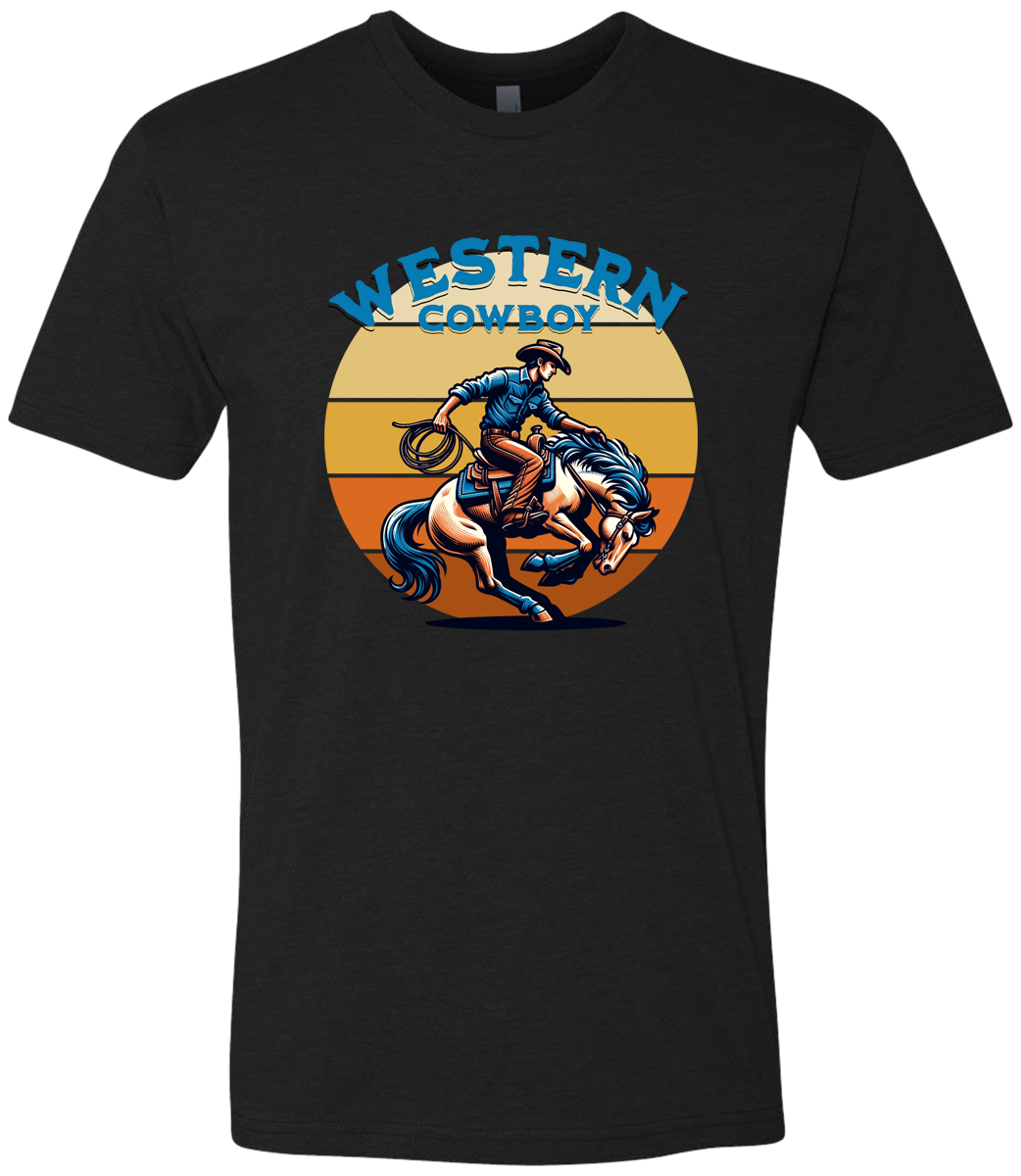 Western Cowboy Riding