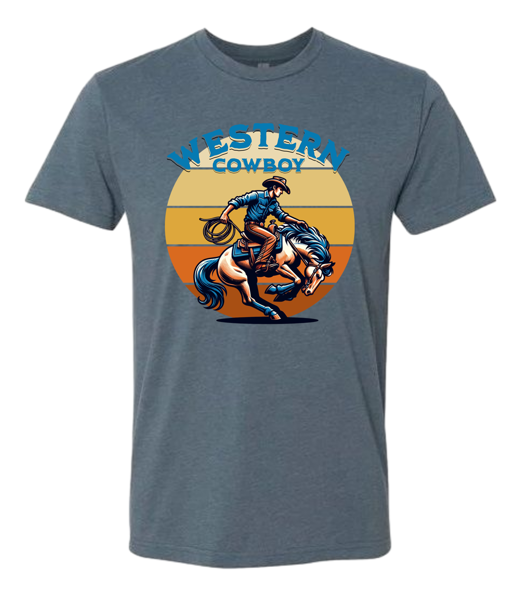 Western Cowboy Riding