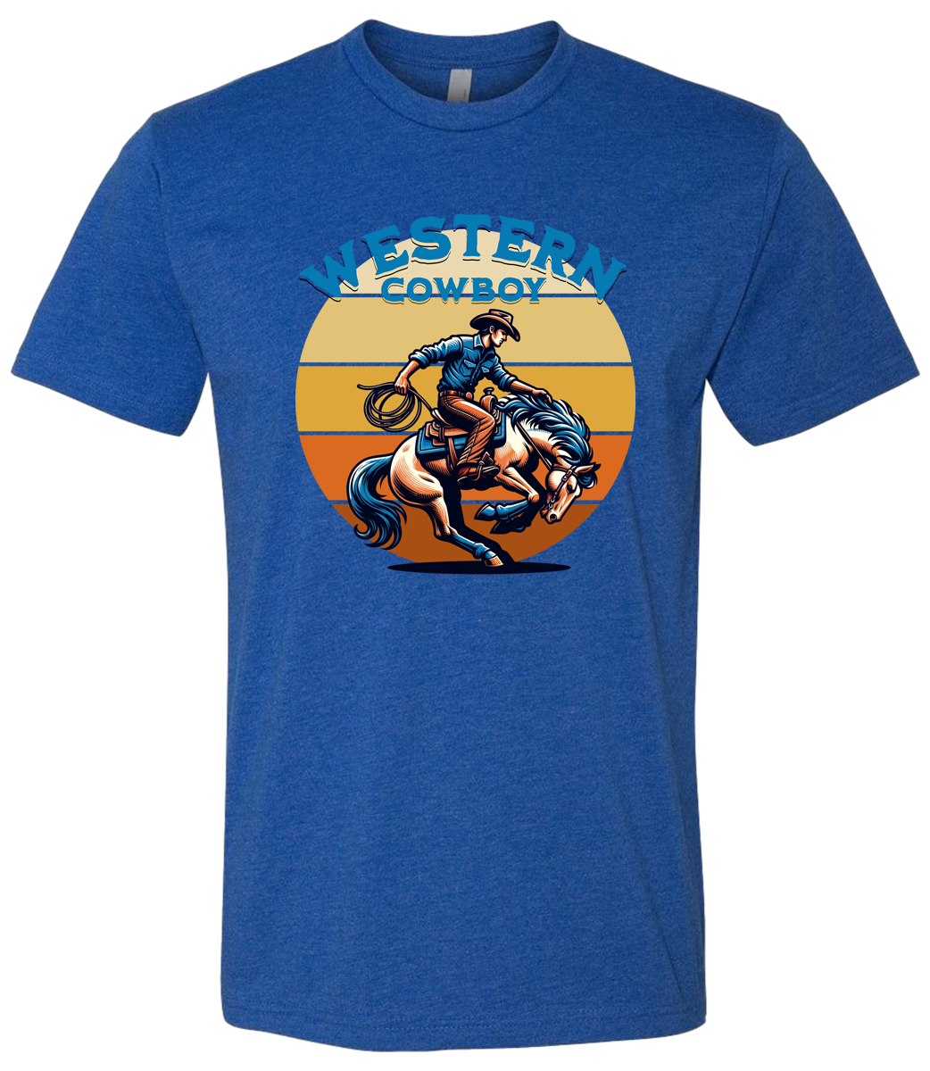Western Cowboy Riding