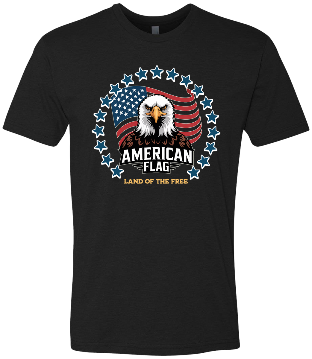 American Flag Eagle Stars