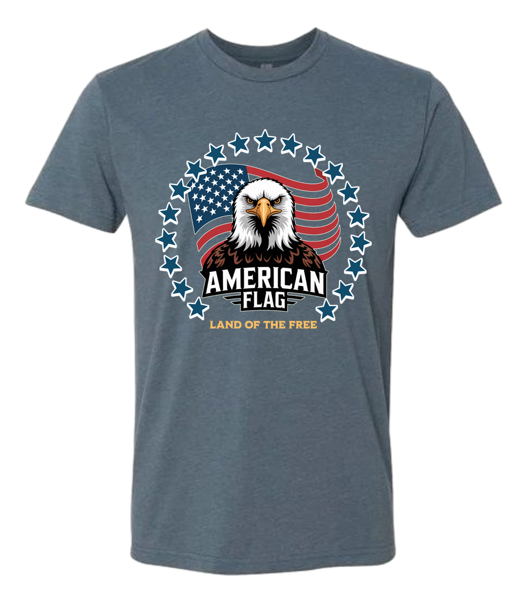 American Flag Eagle Stars
