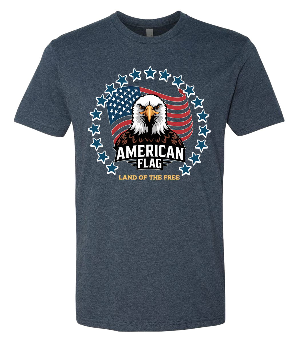 American Flag Eagle Stars