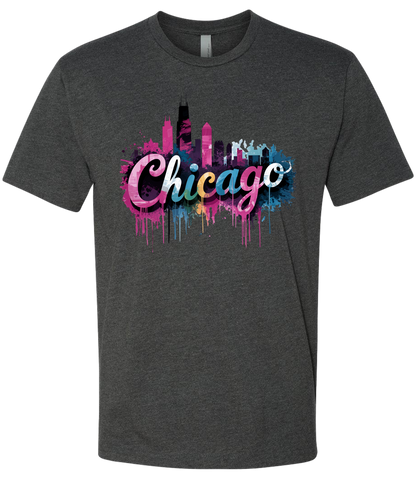 Chicago Skyline Graffiti