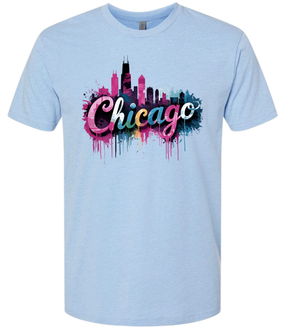 Chicago Skyline Graffiti