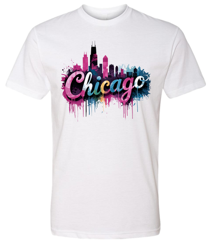 Chicago Skyline Graffiti