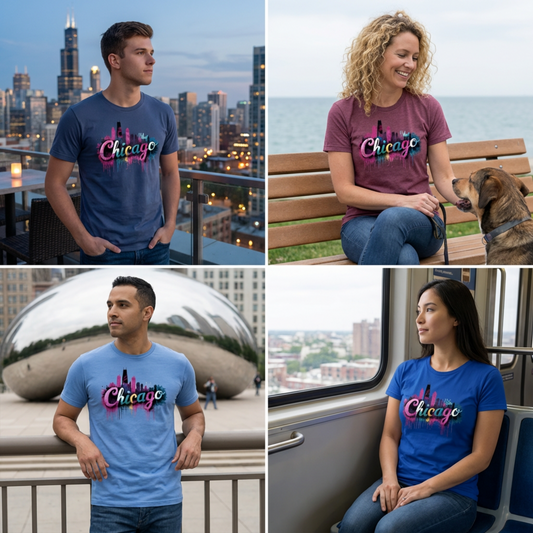 Chicago Skyline Graffiti