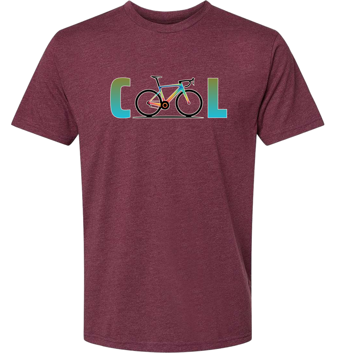 A Bicycle showing the word COOL front and center, the letters O come from the bicycle tires