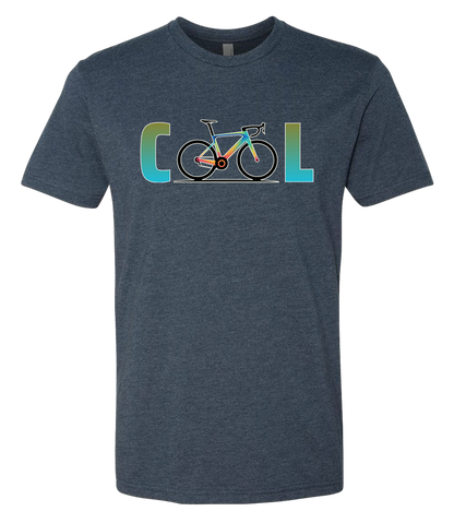 A Bicycle showing the word COOL front and center, the letters O come from the bicycle tires