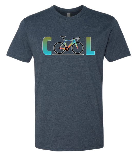 A Bicycle showing the word COOL front and center, the letters O come from the bicycle tires
