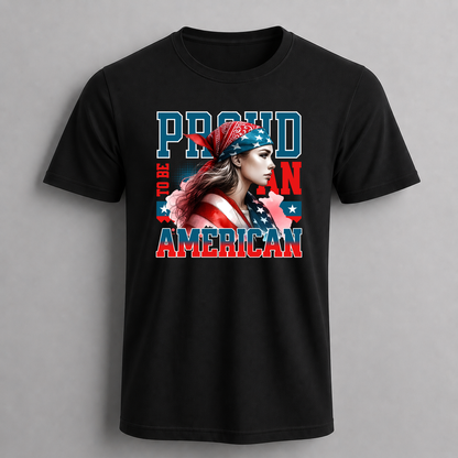 Proud to Be American Girl Graphic T-Shirt