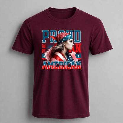 Proud to Be American Girl Graphic T-Shirt