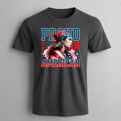 Proud to Be American Girl Graphic T-Shirt