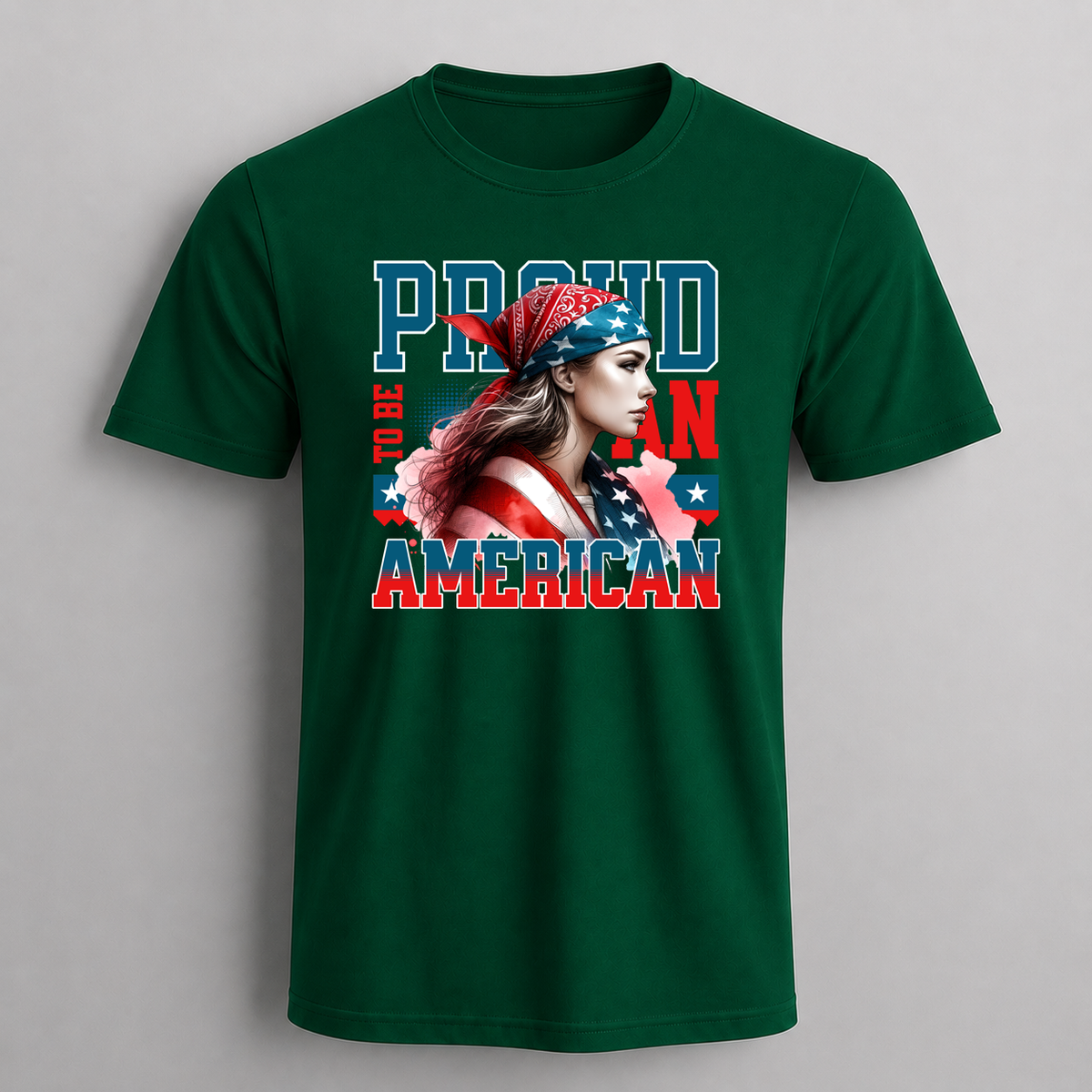 Proud to Be American Girl Graphic T-Shirt