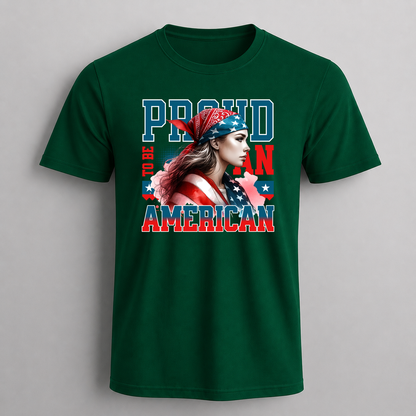 Proud to Be American Girl Graphic T-Shirt