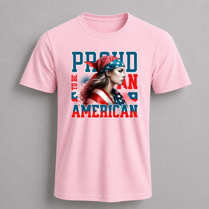 Proud to Be American Girl Graphic T-Shirt