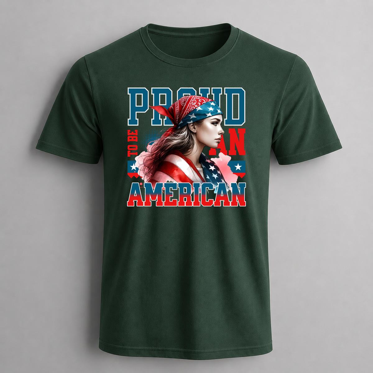 Proud to Be American Girl Graphic T-Shirt