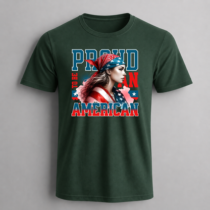 Proud to Be American Girl Graphic T-Shirt