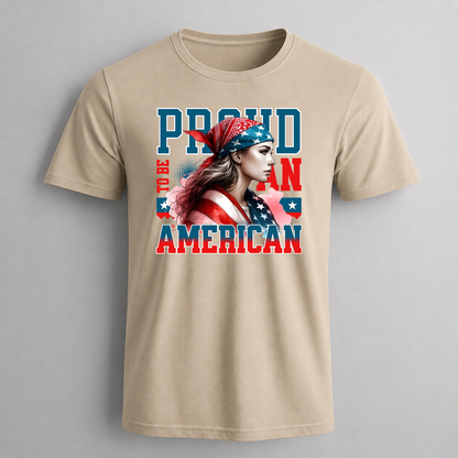 Proud to Be American Girl Graphic T-Shirt