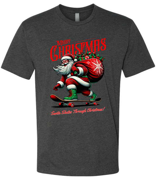 Christmas Santa on Skates