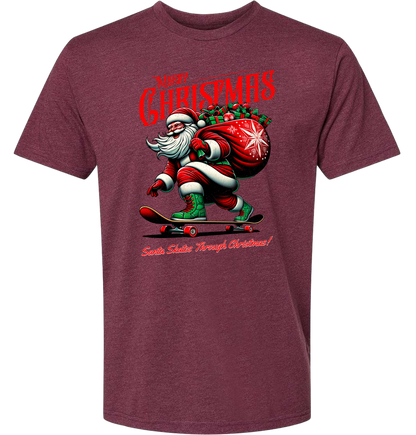 Christmas Santa on Skates