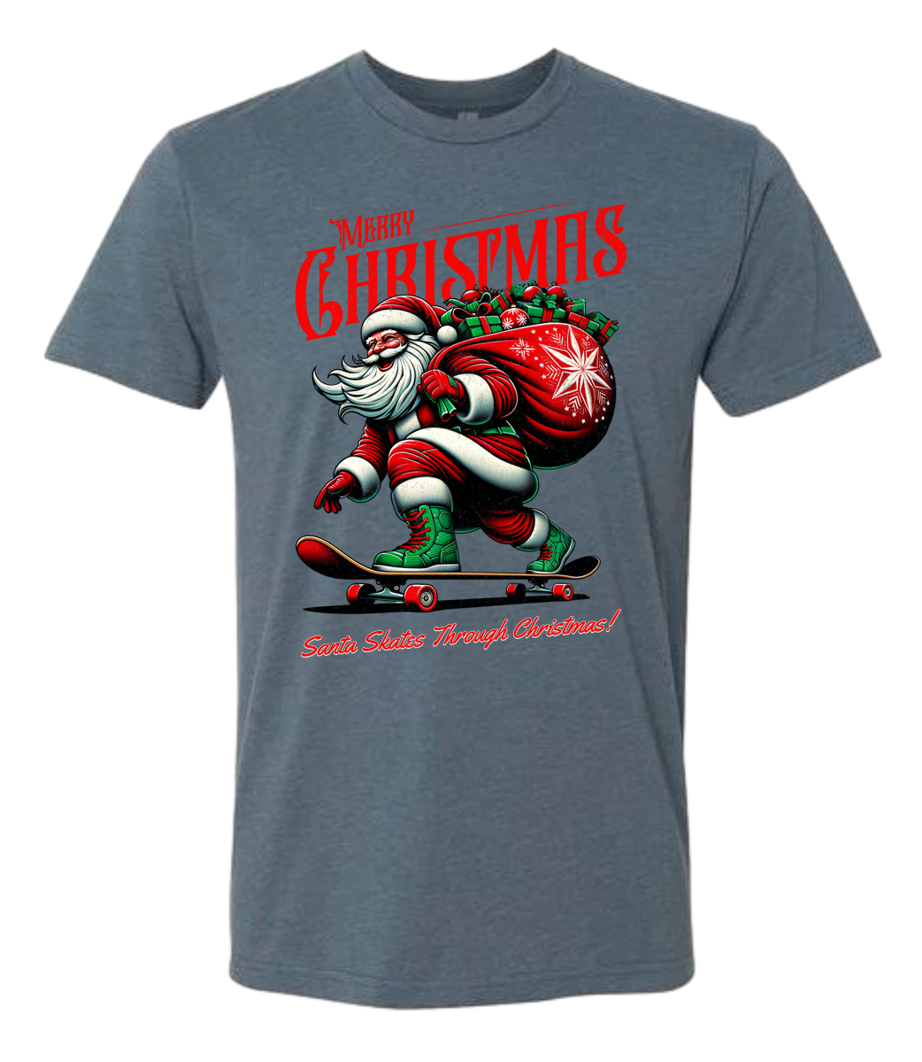 Christmas Santa on Skates