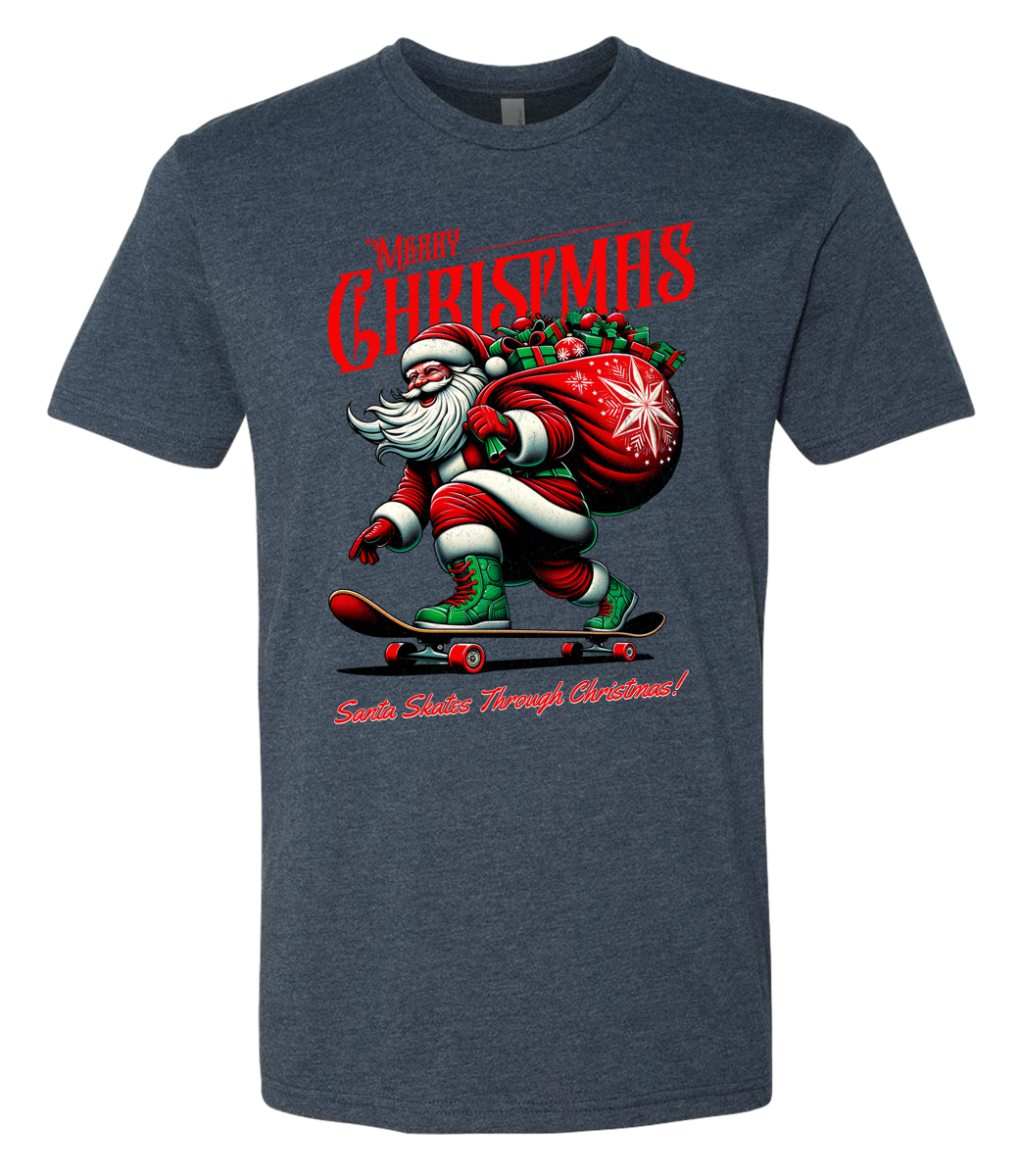 Christmas Santa on Skates