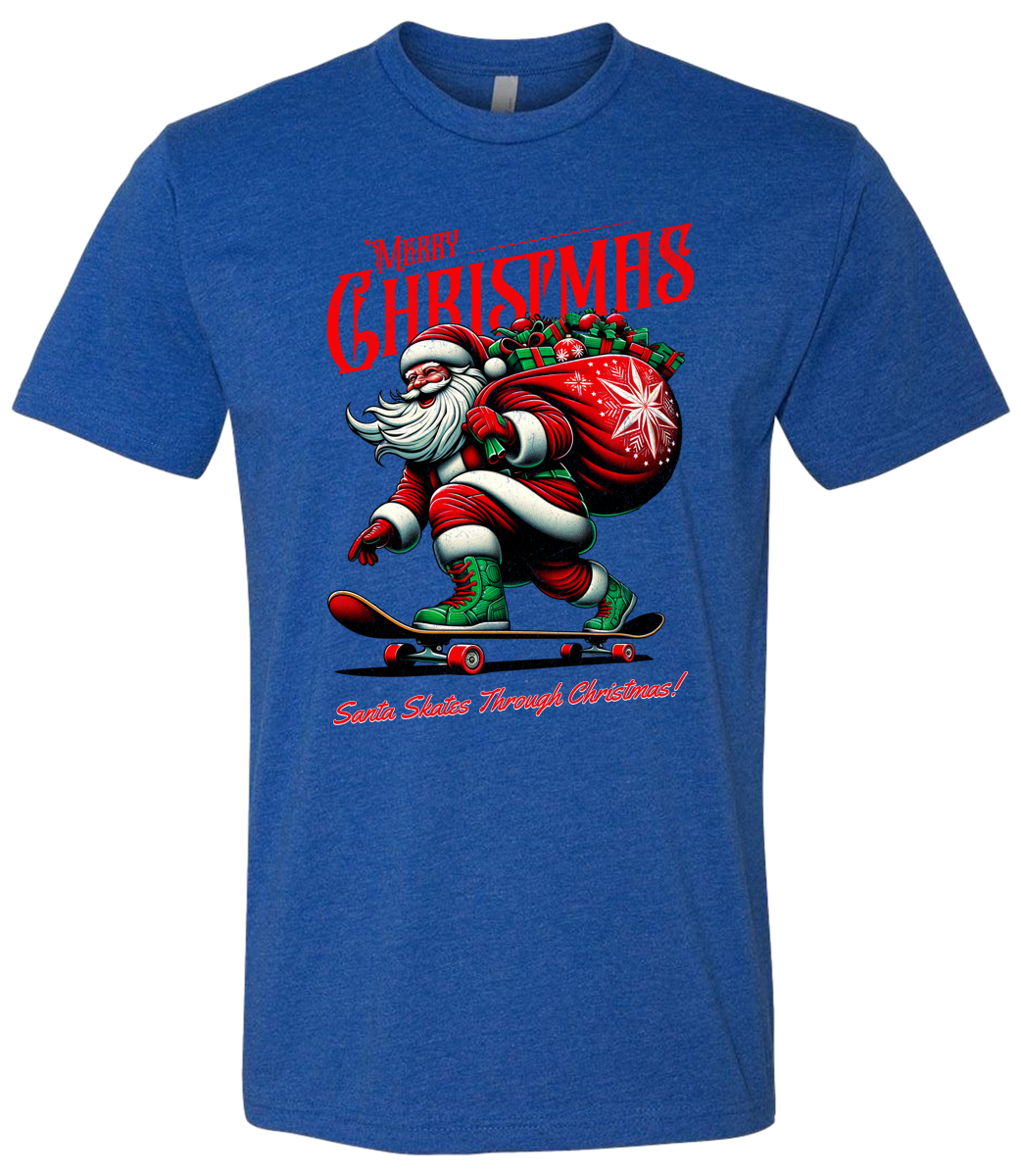 Christmas Santa on Skates
