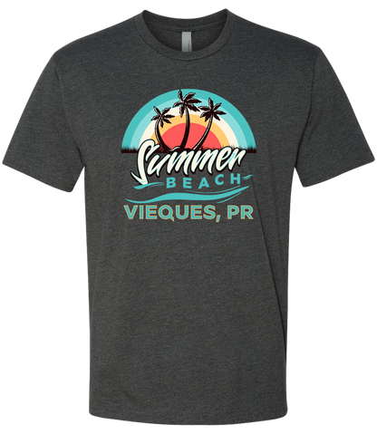 Summer Time to Beach Graphic T-Shirt
