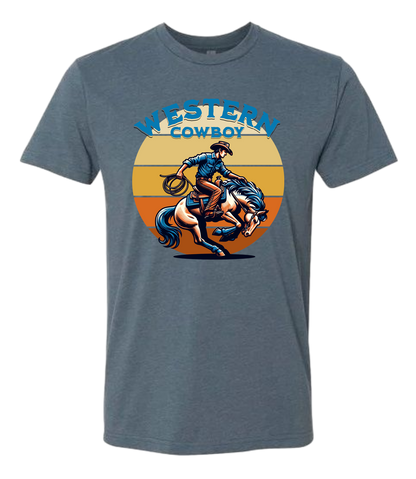 Western Cowboy Riding