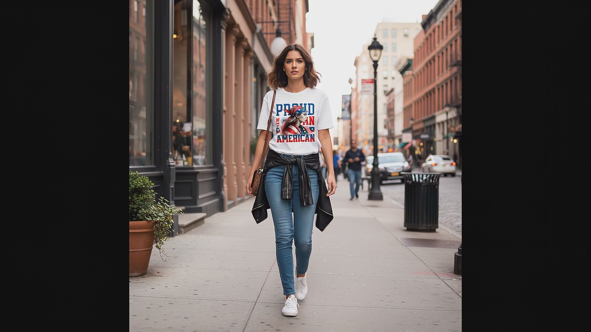 Load video: Proud to be an american girl shirt
